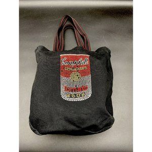 Campbell's Tomato Soup Rhinestone Canvas Tote Bag 12" x 11.25" New 2005